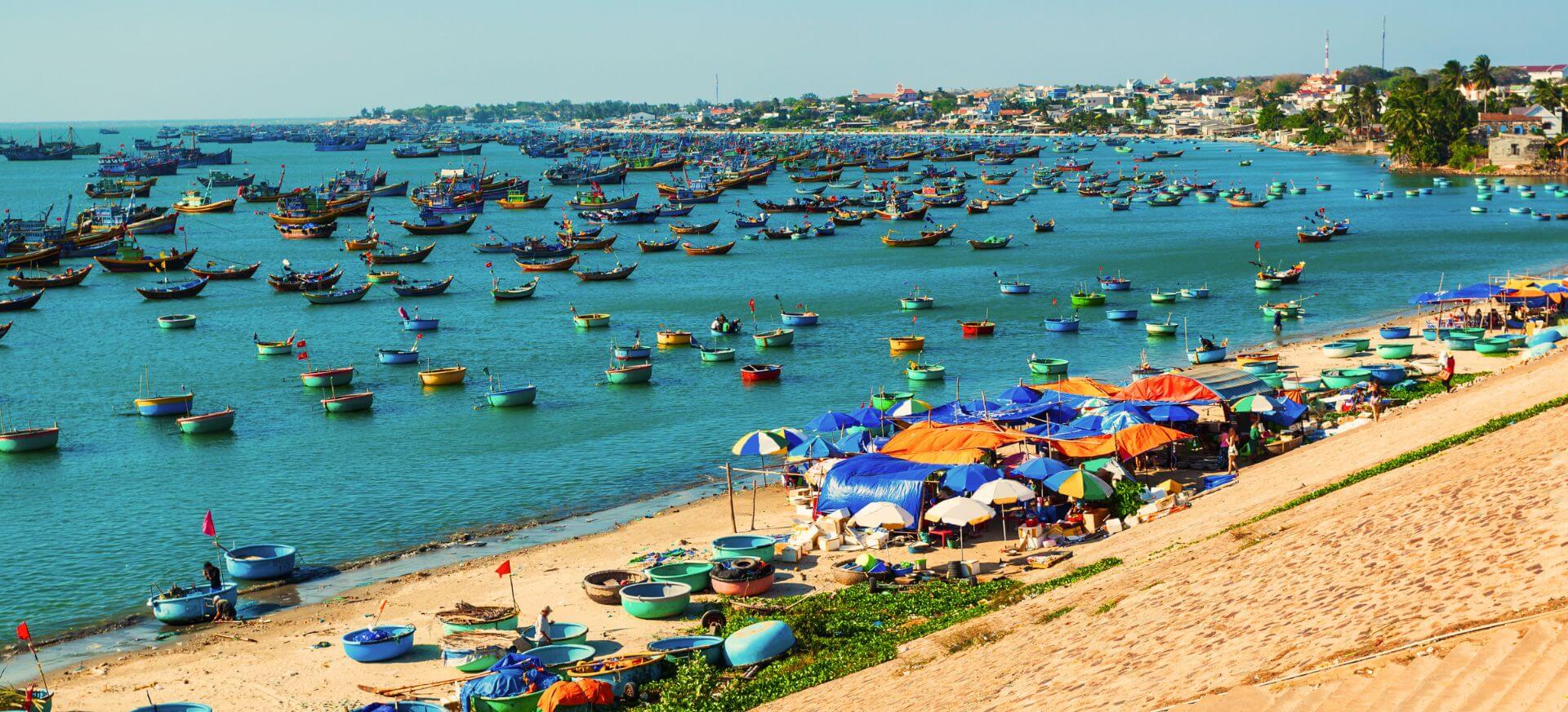 Làng chài ở Mũi Né, Phan Thiết